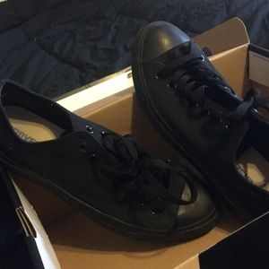 All Black Low Top Chucks